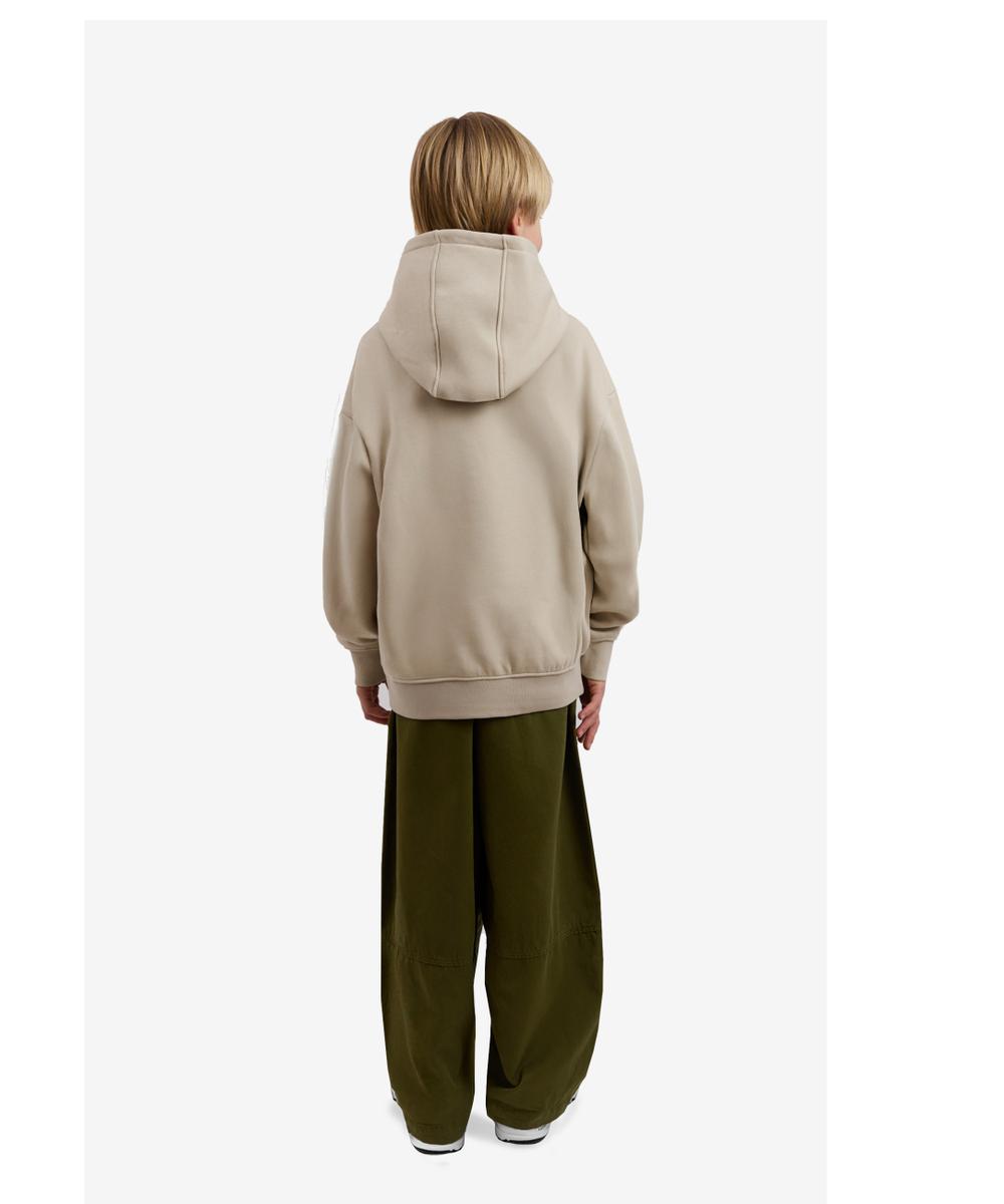 Pop bluza dziecięca z kapturem beżowa