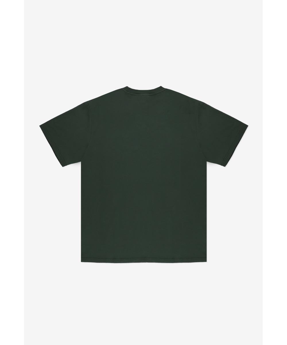 Team t-shirt bawełniany khaki