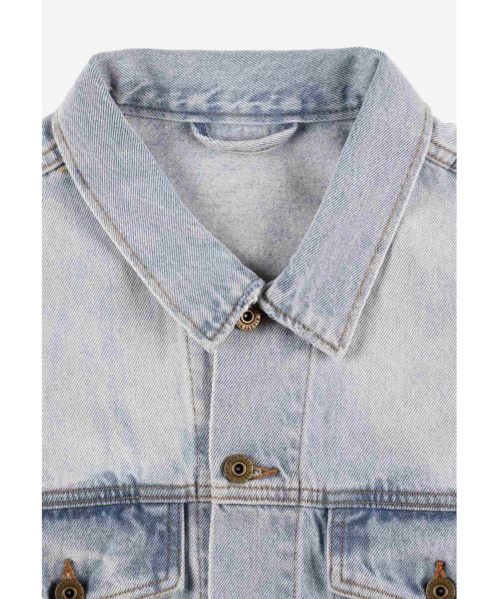 Civil kurtka jeansowa męska niebieska