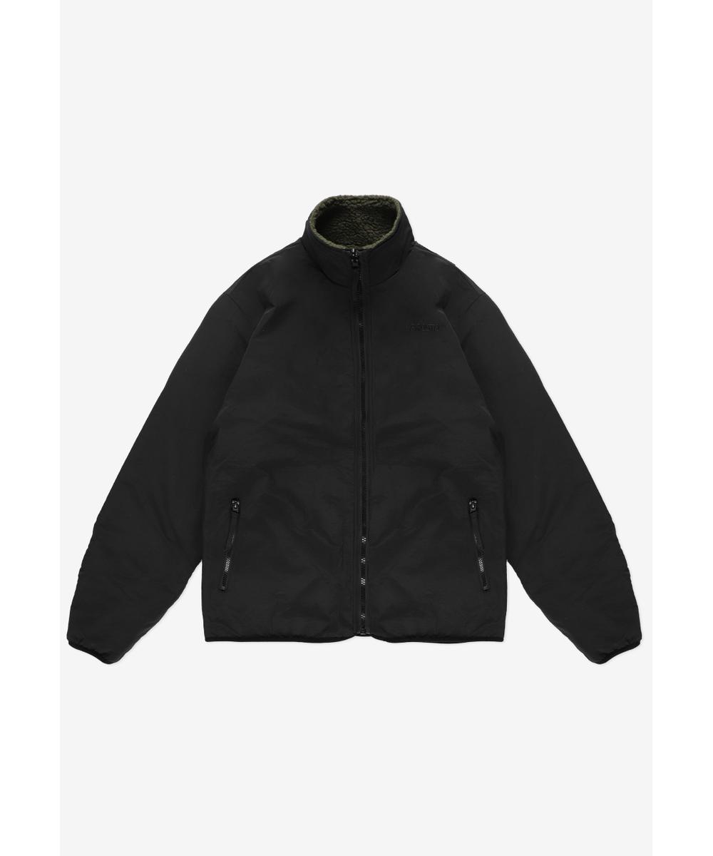 Sherpa dwustronna kurtka oliwkowo-zielona