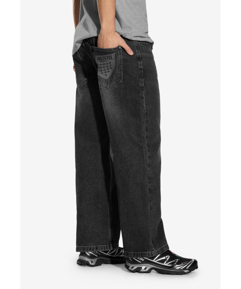 Shield jeansy baggy męskie niebieskie