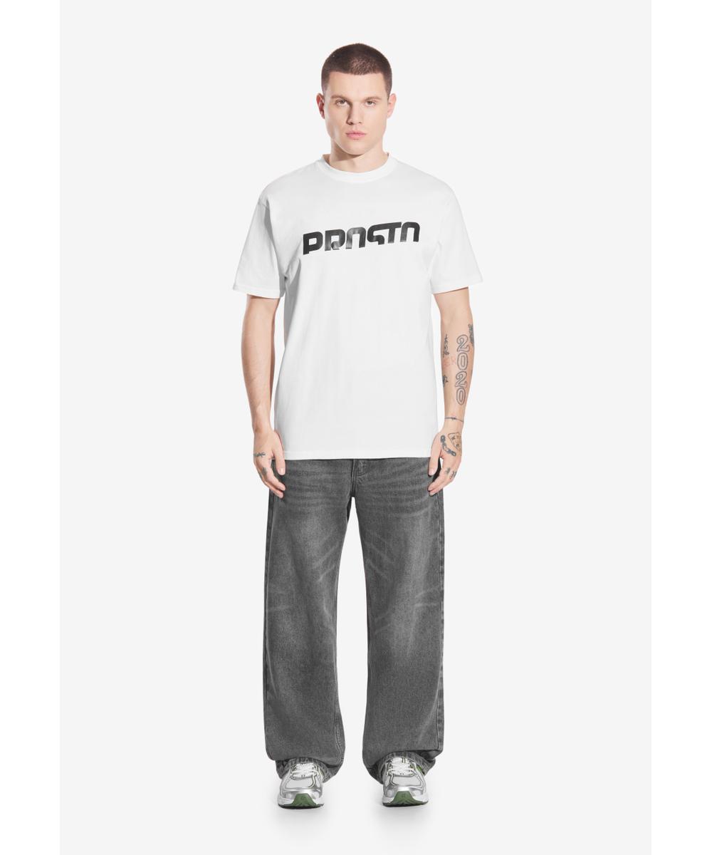 Spirit Level t-shirt bawełniany biały