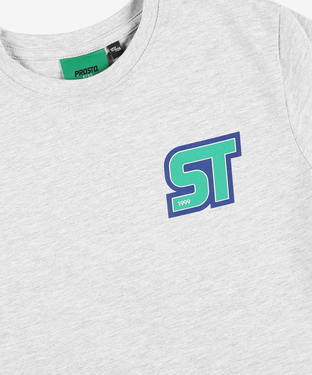 Naklejka t-shirt dziecięcy szary