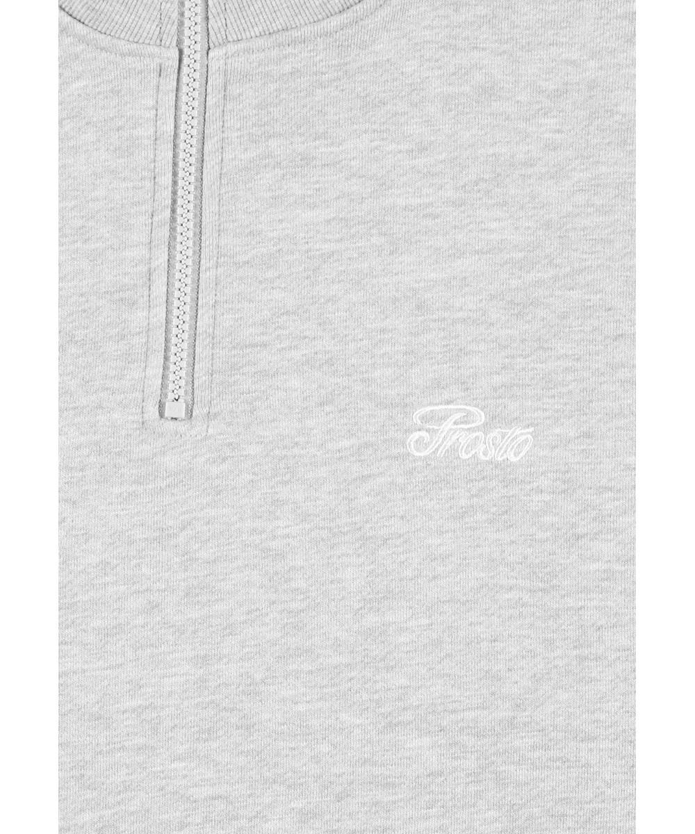 Half Zip Essential bluza męska szara