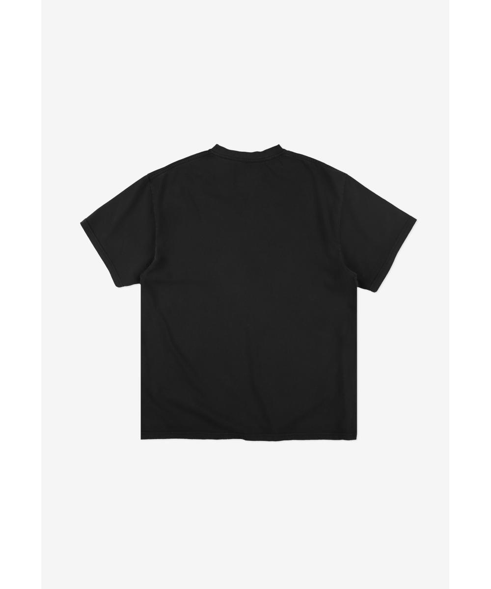 Scriber Washed t-shirt bawełniany czarny