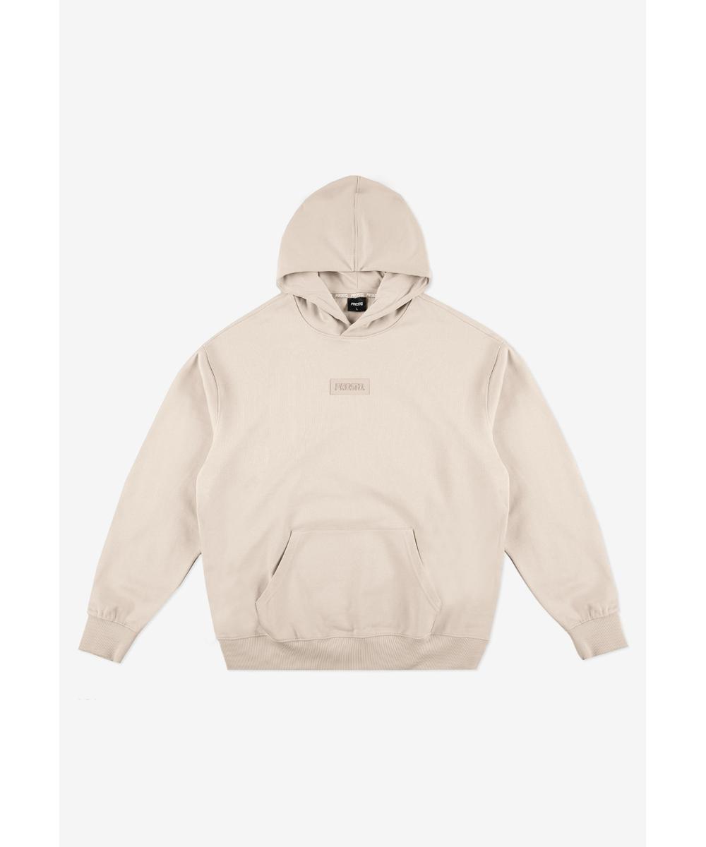 Box 2.0 bluza z kapturem męska beżowa