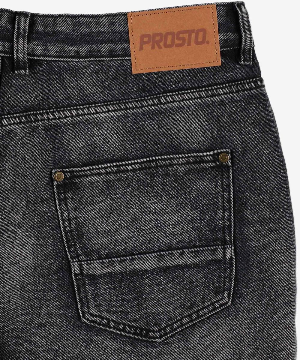 Jang jeansy krótkie męskie regular jasnoszare