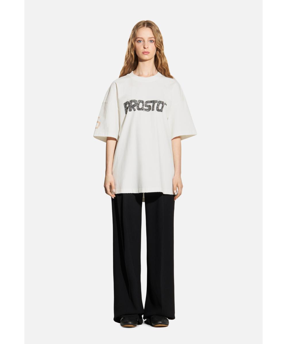 Infinity t-shirt bawełniany biały