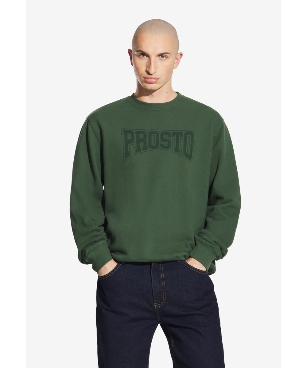 College bawełniana bluza męska khaki