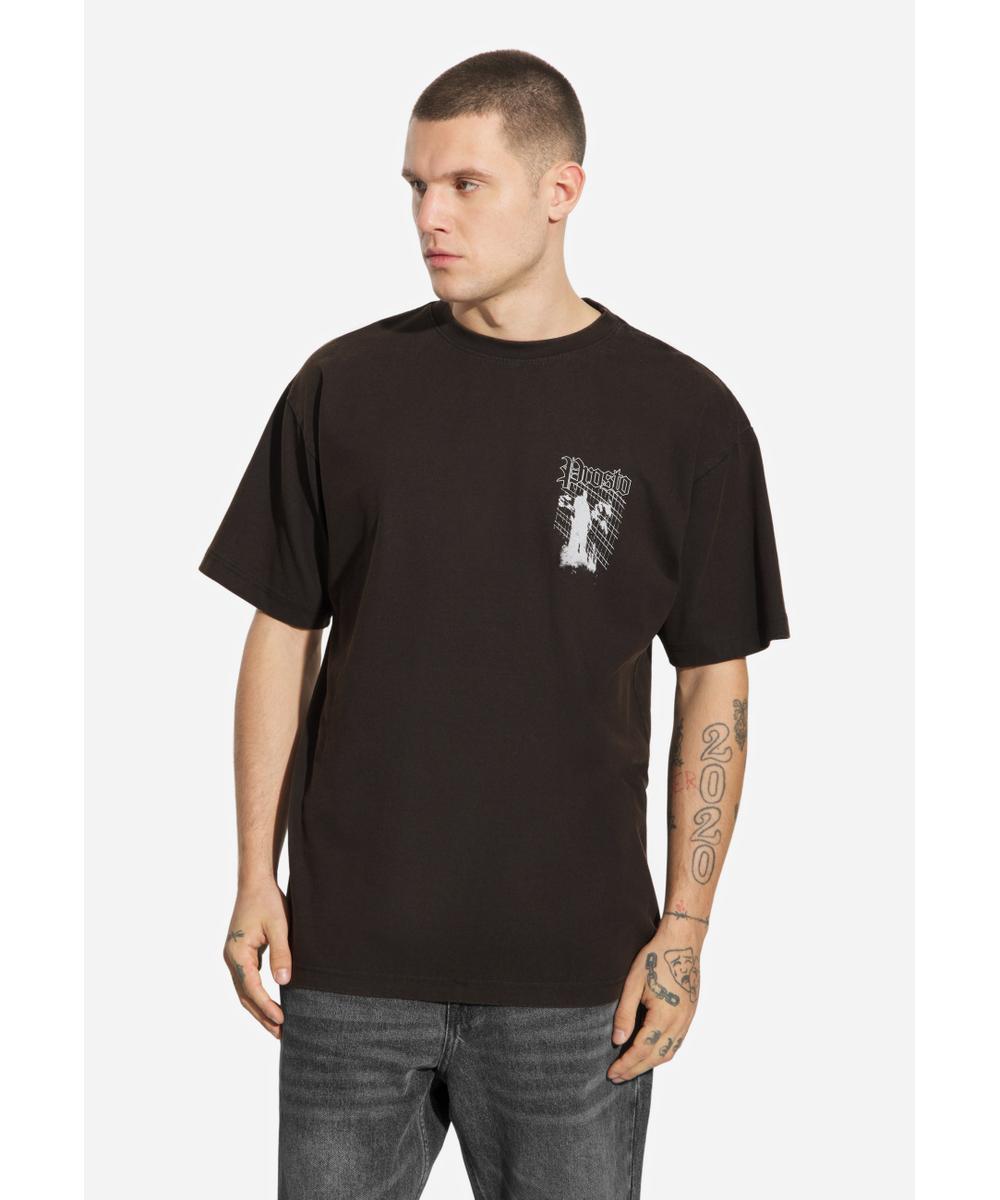 Shadow t-shirt męski bawełniany czarny