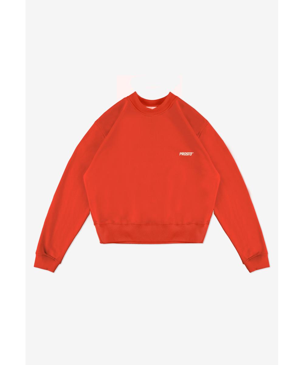 Bomb bluza bez kaptura damska czerwona