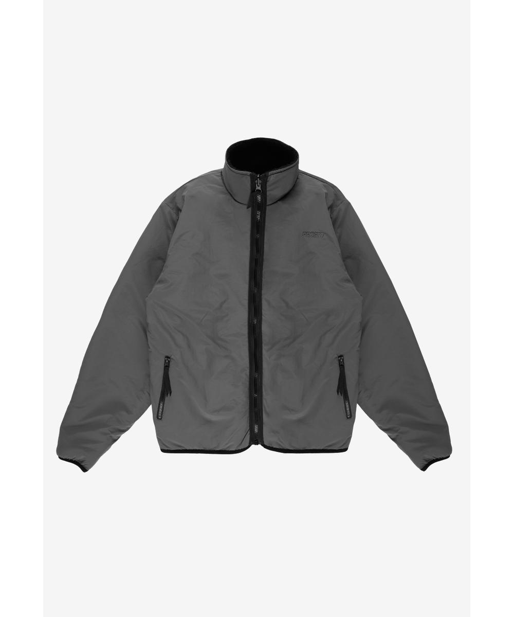 Sherpa dwustronna kurtka szaro-czarna