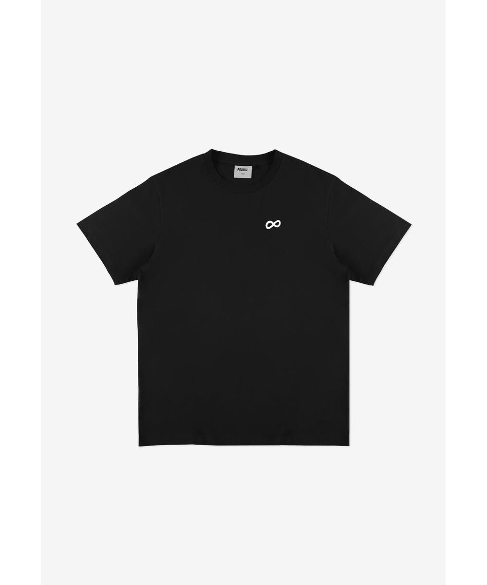 Infinity t-shirt męski z krótkim rękawem czarny
