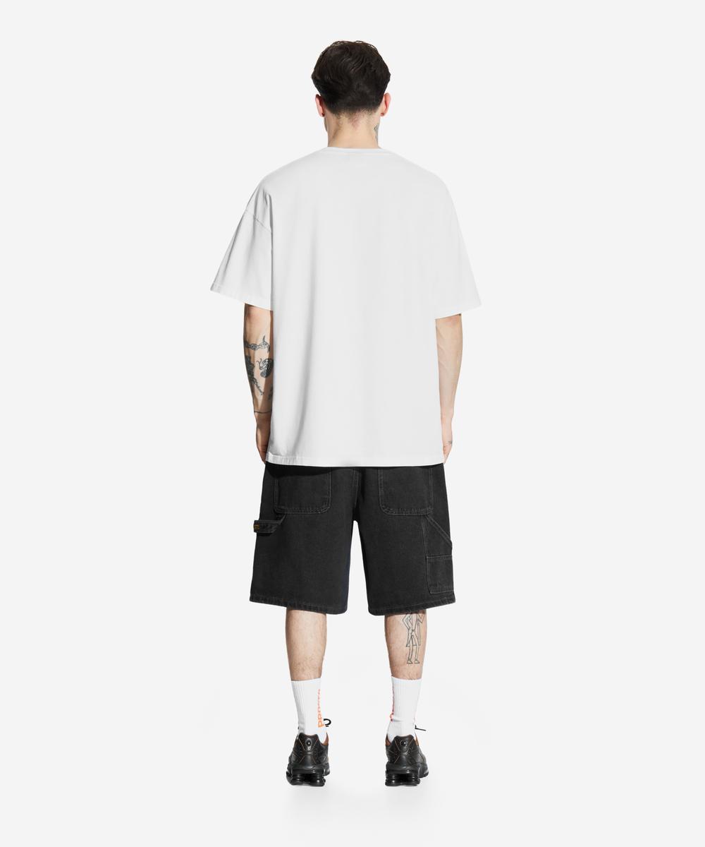 Baggy Zaxx jeansy krótkie męskie czarne