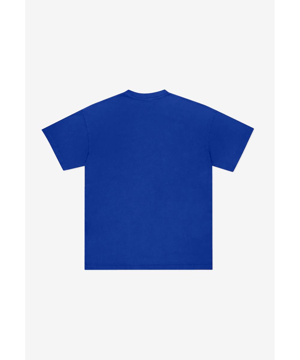 Varsity t-shirt męski kobaltowy