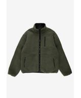 Sherpa dwustronna kurtka oliwkowo-zielona