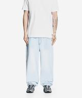 Overdyed jeansy męskie baggy jasnoniebieskie