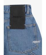 Dart Pants Work spodnie jeansy damskie niebieskie