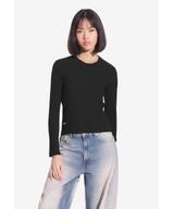 Bamboo longsleeve damski czarny