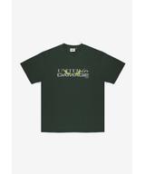 Damage t-shirt bawełniany khaki