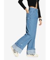 Long Pants Work spodnie jeansy damskie niebieskie