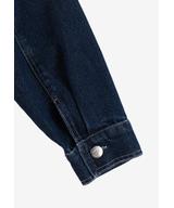 Long koszula bawełniana damska granatowa