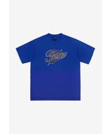 Varsity t-shirt męski kobaltowy