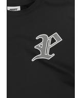 Gothic P t-shirt męski bawełniany czarny