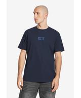 Box Logo t-shirt męski bawełniany granatowy