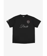 Football t-shirt męski czarny