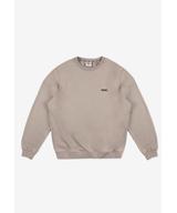 Subtle Logo bluza męska bawełniana beżowa