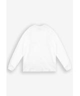 Crest longsleeve męski bawełniany biały