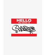 Naklejka Hello My Name Is