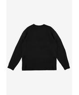 Crest longsleeve męski bawełniany czarny