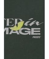 Damage t-shirt bawełniany khaki