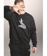 Crossing bluza bez kaptura regular bawełniana męska czarna