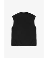 Grade top boxy bawełniany męski czarny