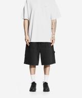 Baggy Zaxx jeansy krótkie męskie czarne