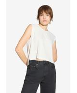 Bamboo top damski biały