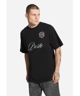 Football t-shirt męski czarny