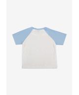 College t-shirt bawełniany damski niebieski