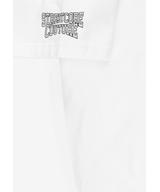 Football t-shirt męski bawełniany biały