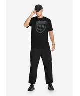 Shield t-shirt bawełniany czarny