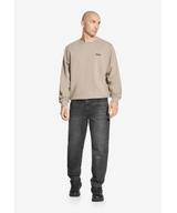 Subtle Logo bluza męska bawełniana beżowa