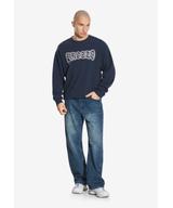 Graffiti bluza męska bawełniana granatowa