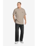 Team t-shirt bawełniany beżowy