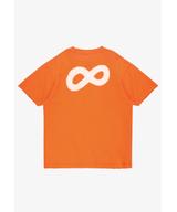 Infinity D t-shirt oversize męski bawełniany pomarańczowy