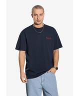 Team t-shirt bawełniany granatowy