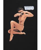 Miss t-shirt bawełniany czarny