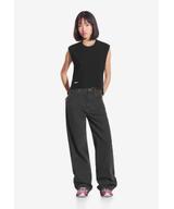 Bamboo top damski czarny